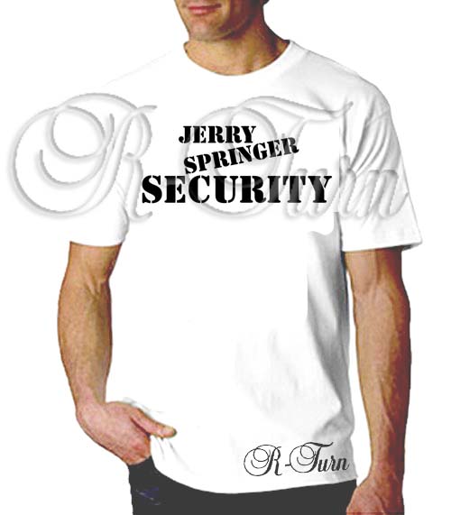 JERRY SPRINGER SECURITY Funny Offensive Tee Rude TV Show Crew Neck Sweatshirt