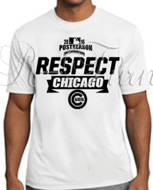 Respect Chicago Cubs Playoff Postseason Locker Room 2016 T-Shirt